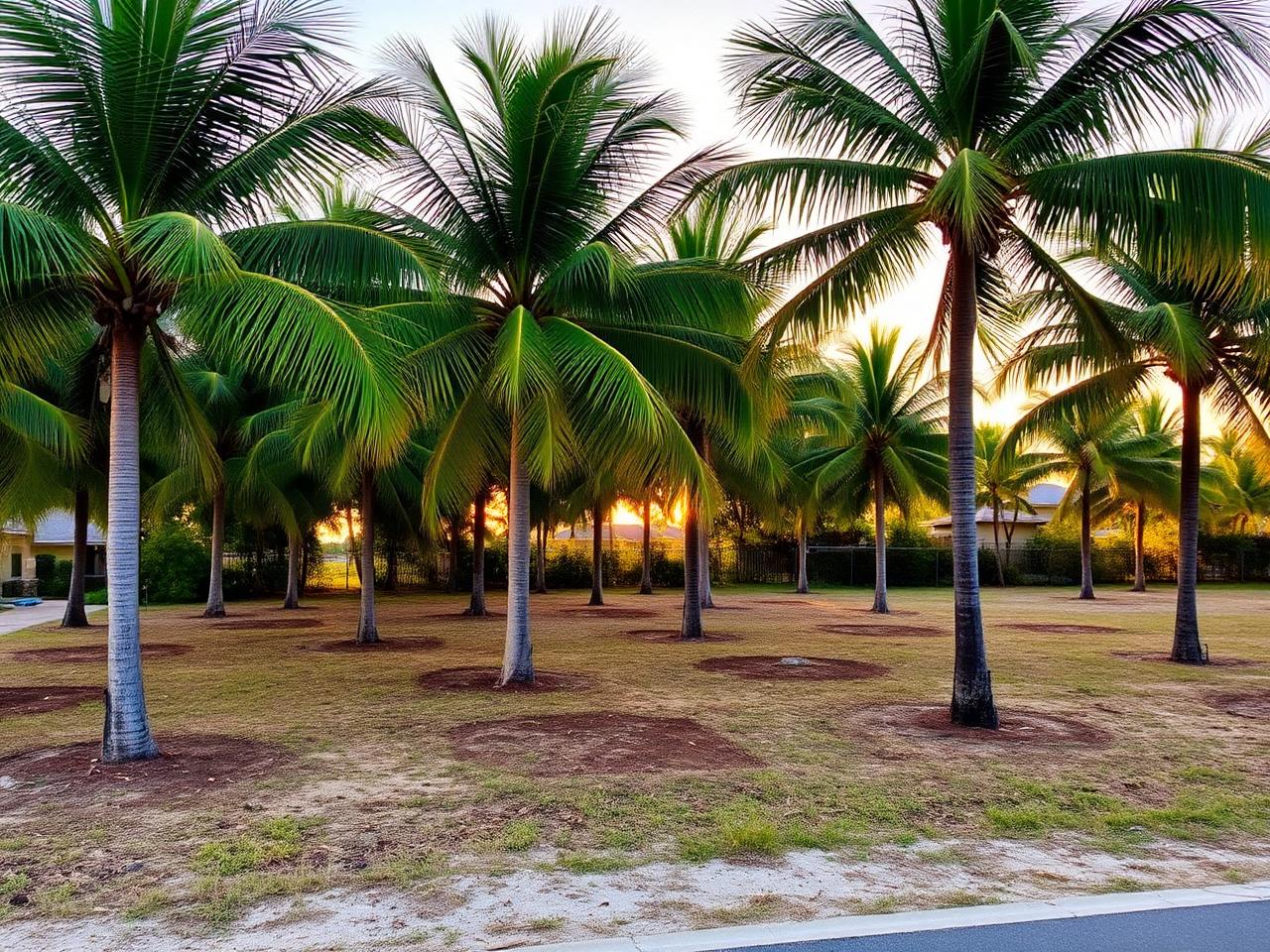 The original Naples lot before construction